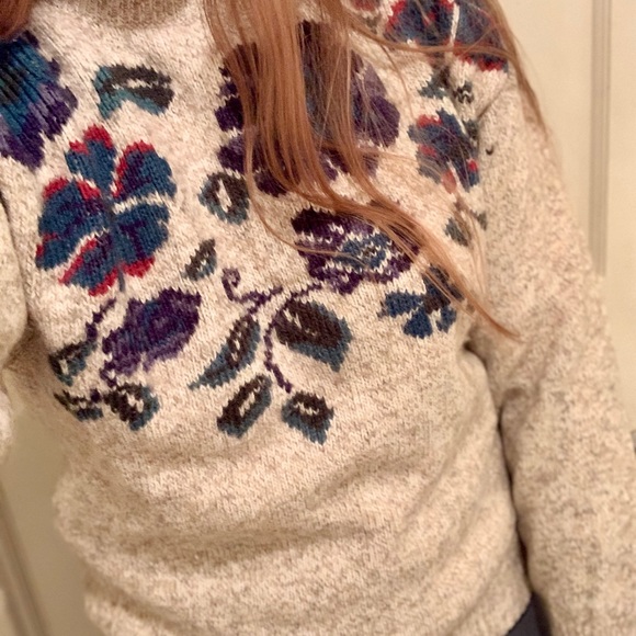 Vintage floral sweater - Picture 2 of 2